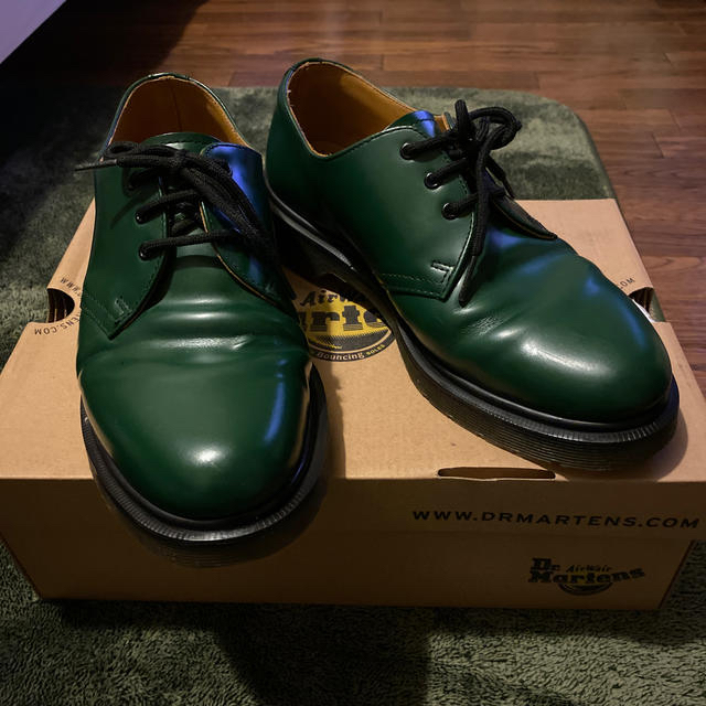 Dr.Martens - ドクターマーチン 3ホール 緑 グリーン uk7の通販 by ぼ