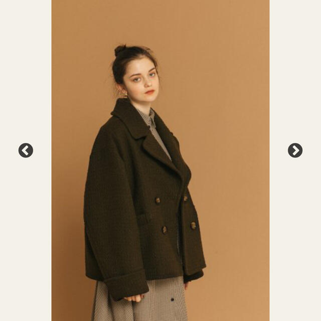 希少品】pinue ツイードウールブレンドコート 20日までセール