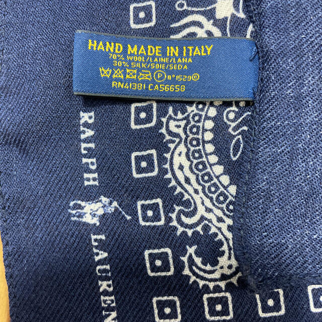 POLO RALPH LAUREN - ポロラルフローレン バンダナスカーフ イタリア製