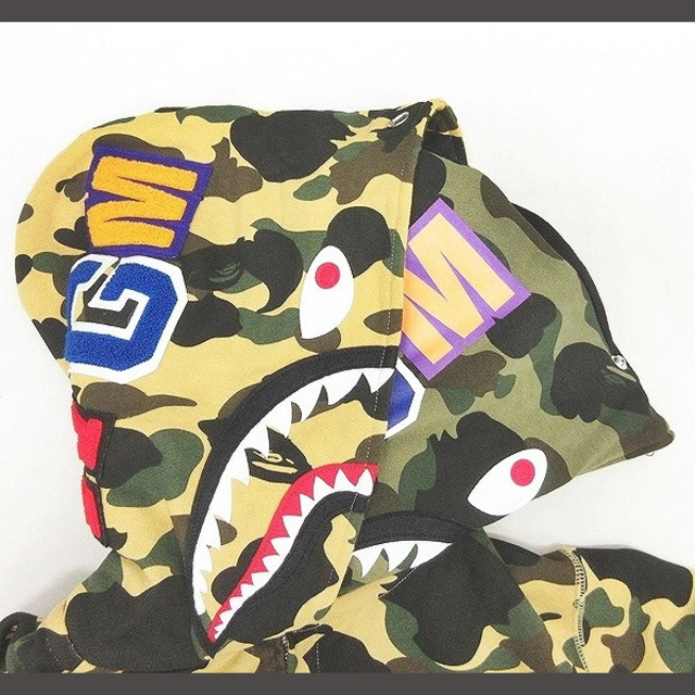 A BATHING APE - アベイシングエイプ ダブルフード シャーク パーカー