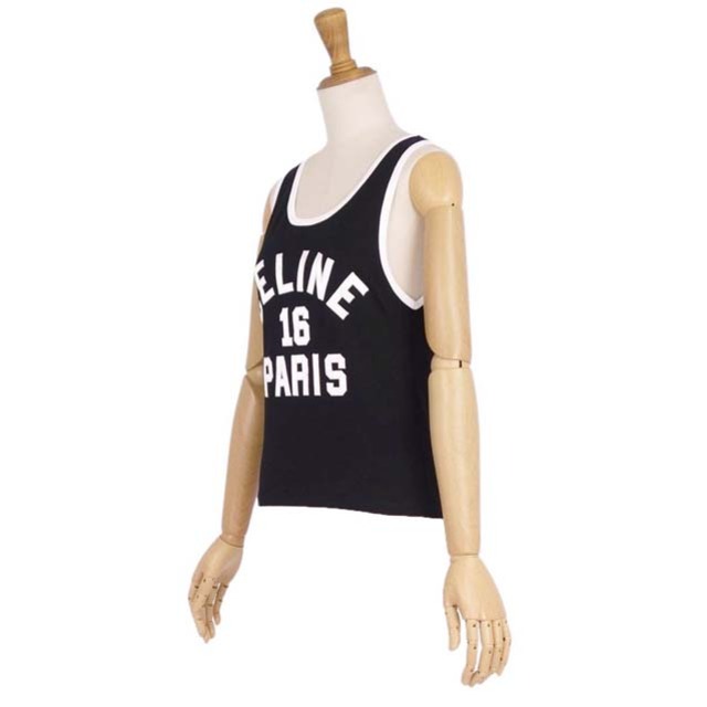 CELINE - セリーヌ タンクトップ 2022SS 16 ロゴ ノースリーブ