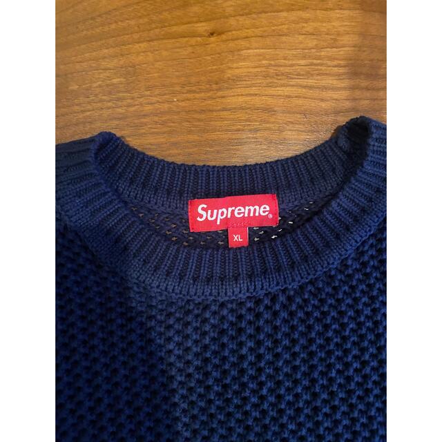Supreme - supreme open knit small box sweater xlの通販 by kj's