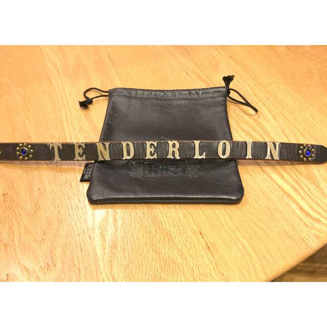 TENDERLOIN - テンダーロイン×HTC ナローベルト ブラック ブルー Sの