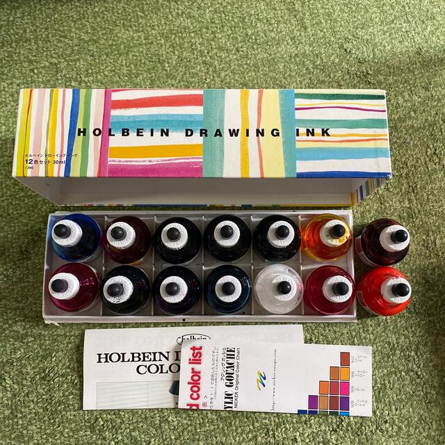 ホルベイン ドローイングインク 12色+2色の通販 by 東方鳳仙花｜ラクマ