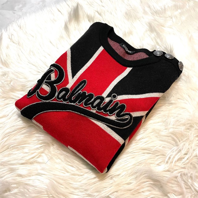 BALMAIN - 本物 美品 ルックブック掲載 バルマンオム ユニオンジャック