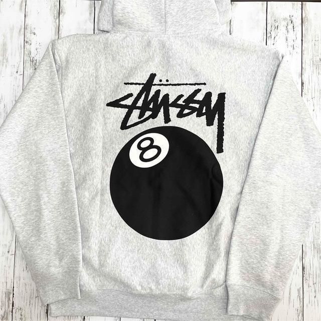 STUSSY - 【新品】stussy スウェットパーカー サイズXL グレー 8ボール