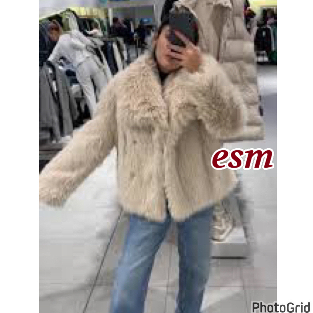 ZARA - ZARA ショート丈フェイクファーコートの通販 by esm☆'s shop