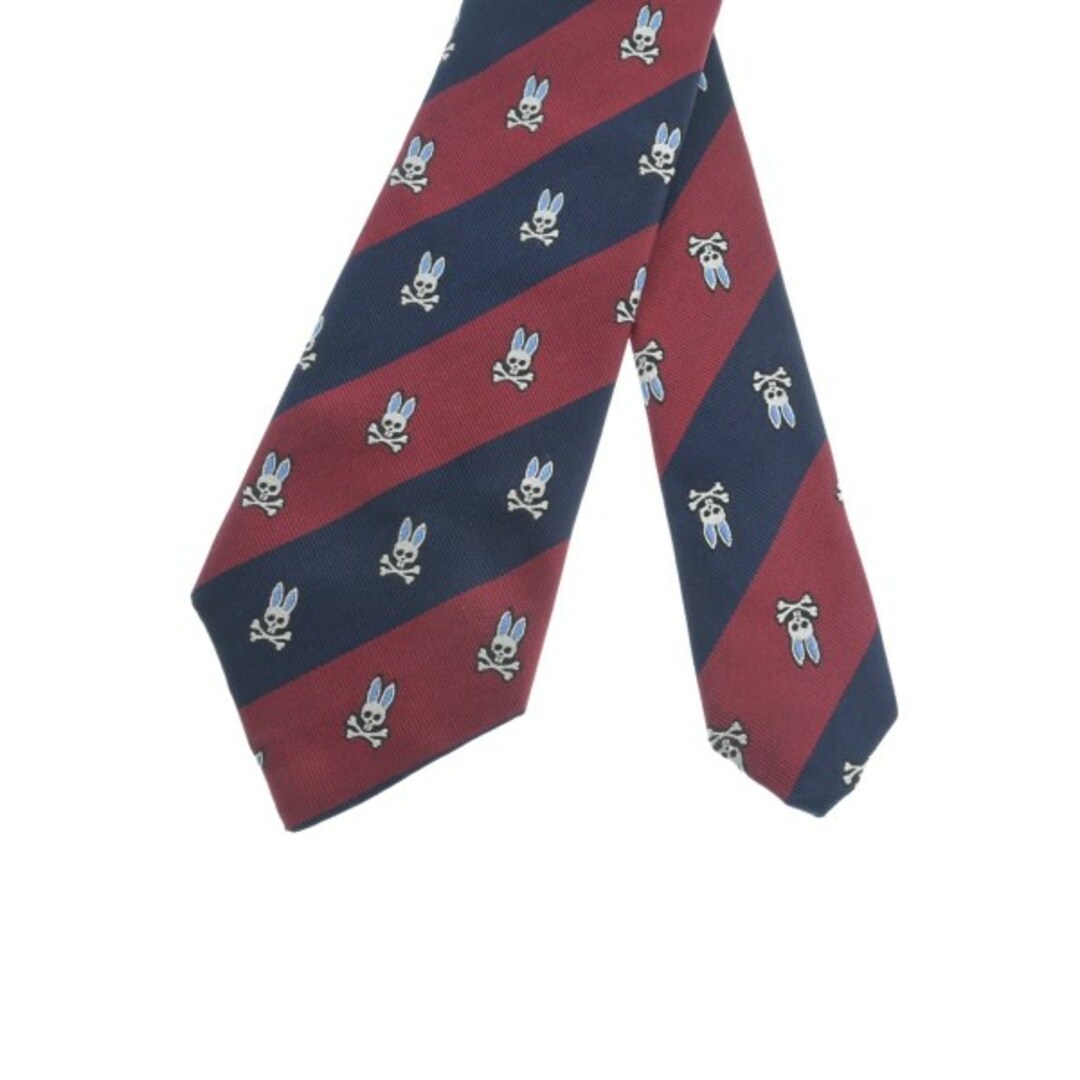 Psycho Bunny - Psycho Bunny サイコバニー ネクタイ - 赤x紺x白等(総