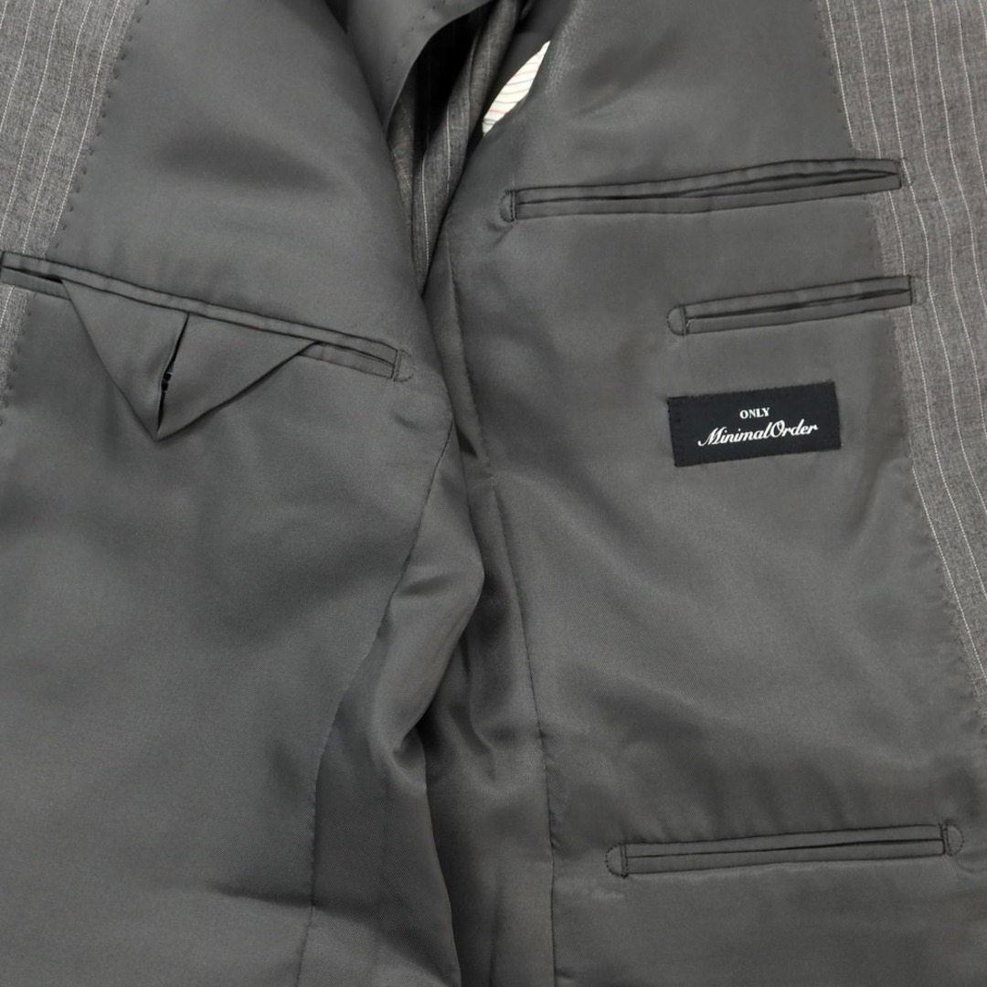 中古】オンリー ONLY ウール ストライプ セットアップ 2つボタンスーツ