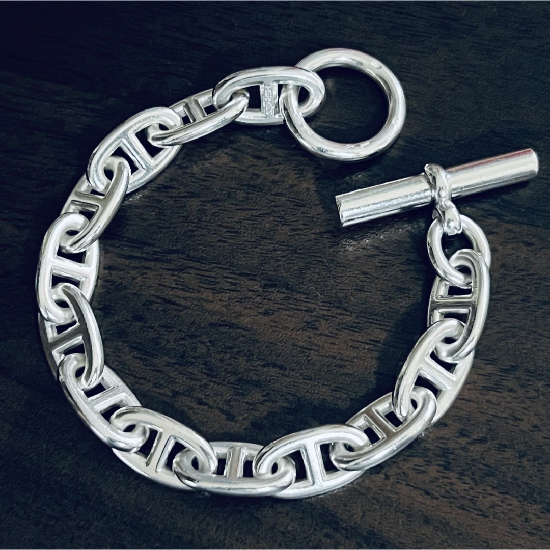 HERMES - ヴィンテージエルメス シェーヌダンクル ブレスレット GM13