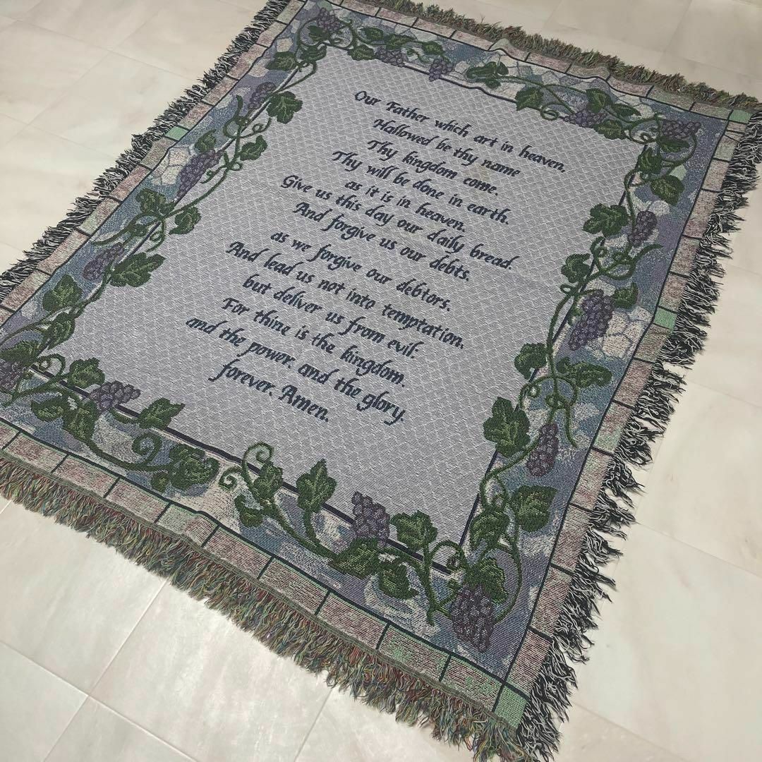 花 マルチカバー ソファーカバー ヴィンテージラグ 155x126 アート