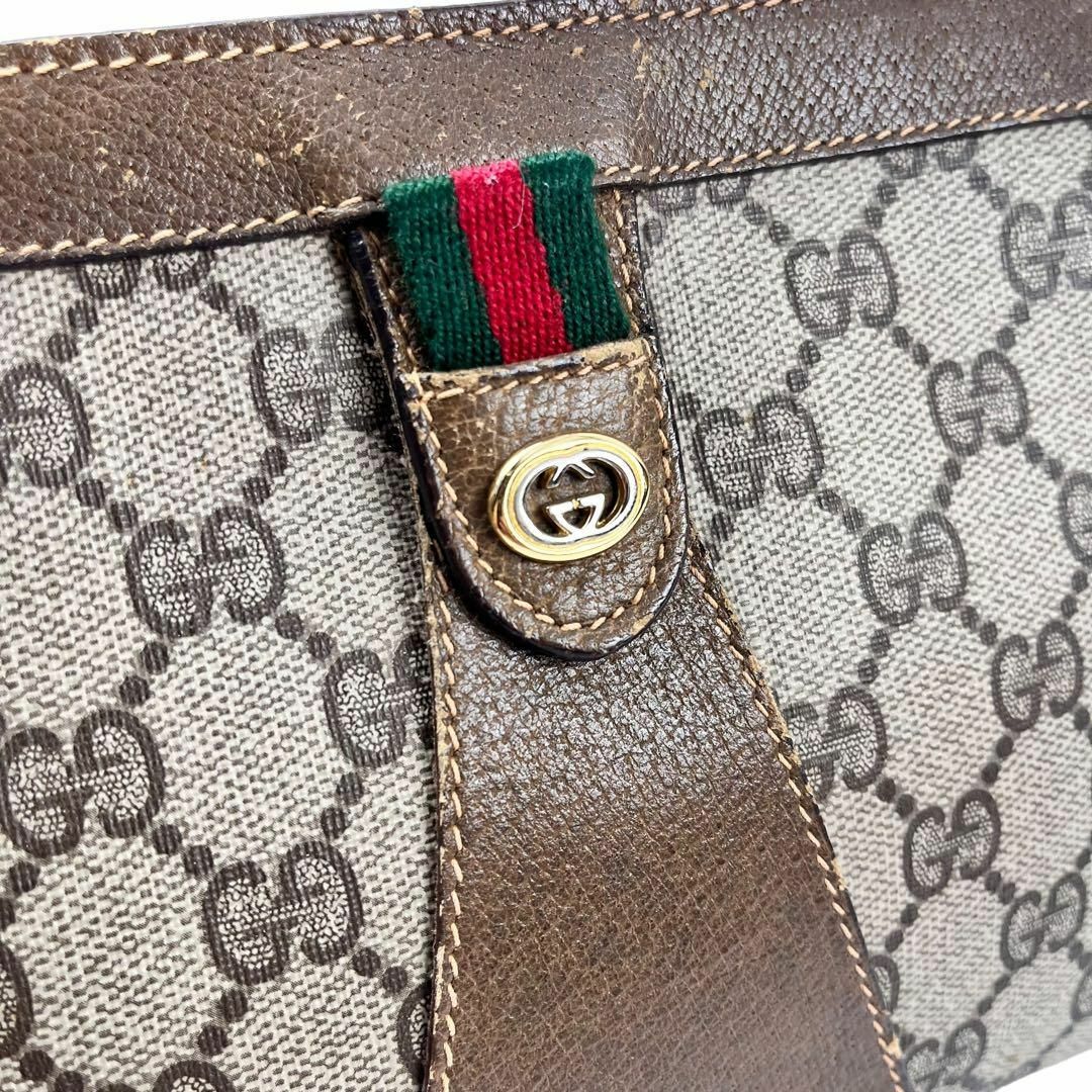 GUCCI グッチ ミニセカンドバッグ ポーチ GG柄 シェリーライン PVC