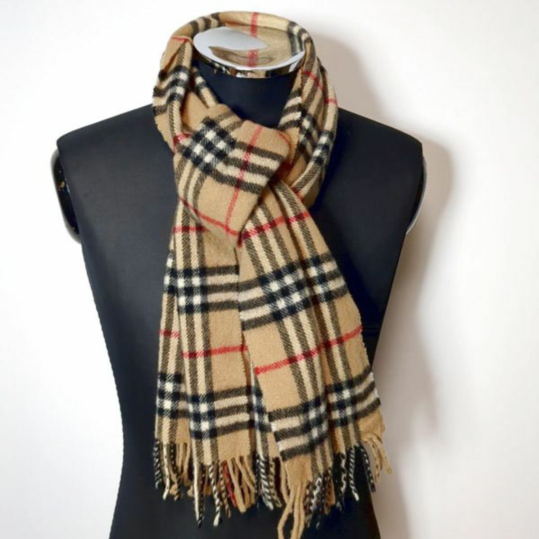 BURBERRY - バーバリーズ ラムウール ショートマフラー 長さ133cm位