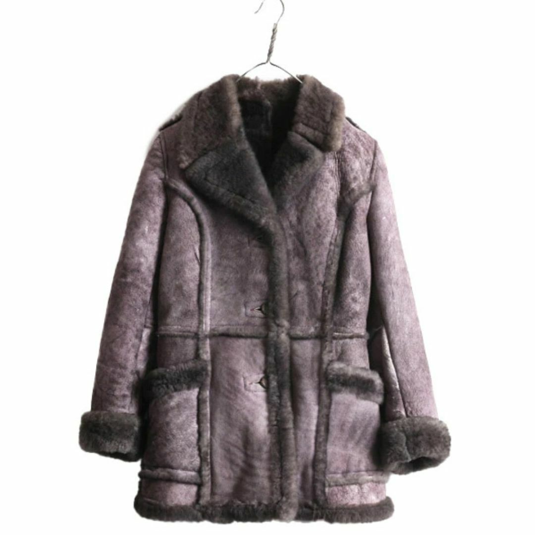 80s Saint Michel シープスキン ムートン ランチ コート 16 レディース