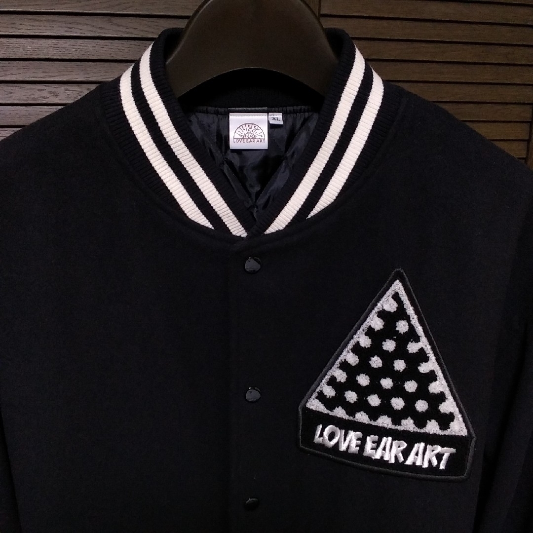 キムタク私物 同型同色 love ear art 50着限定スタジャン黒 XL の通販