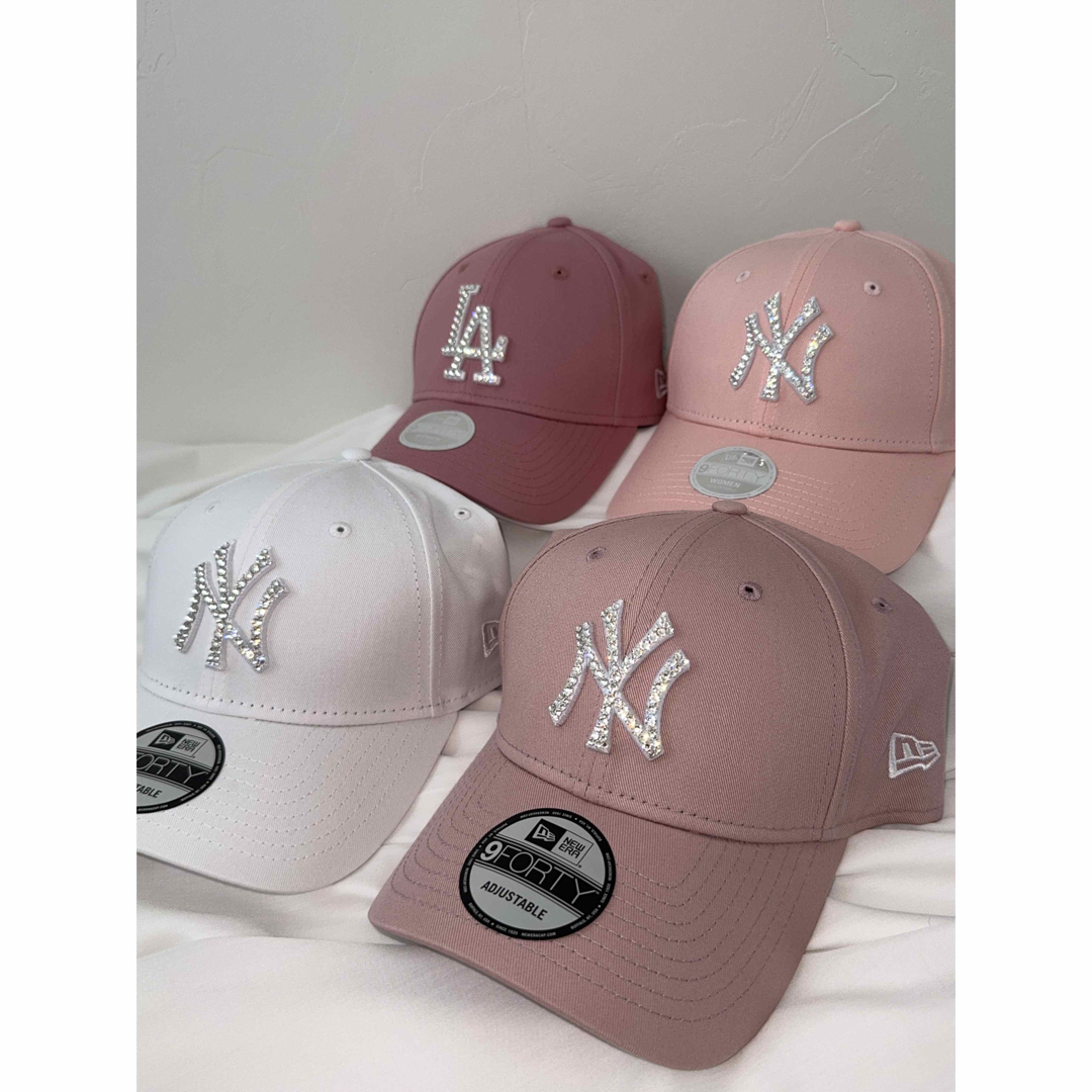 NEW ERA - ピンク色比較🎀 デコキャップ ニューエラキャップ キラキラ
