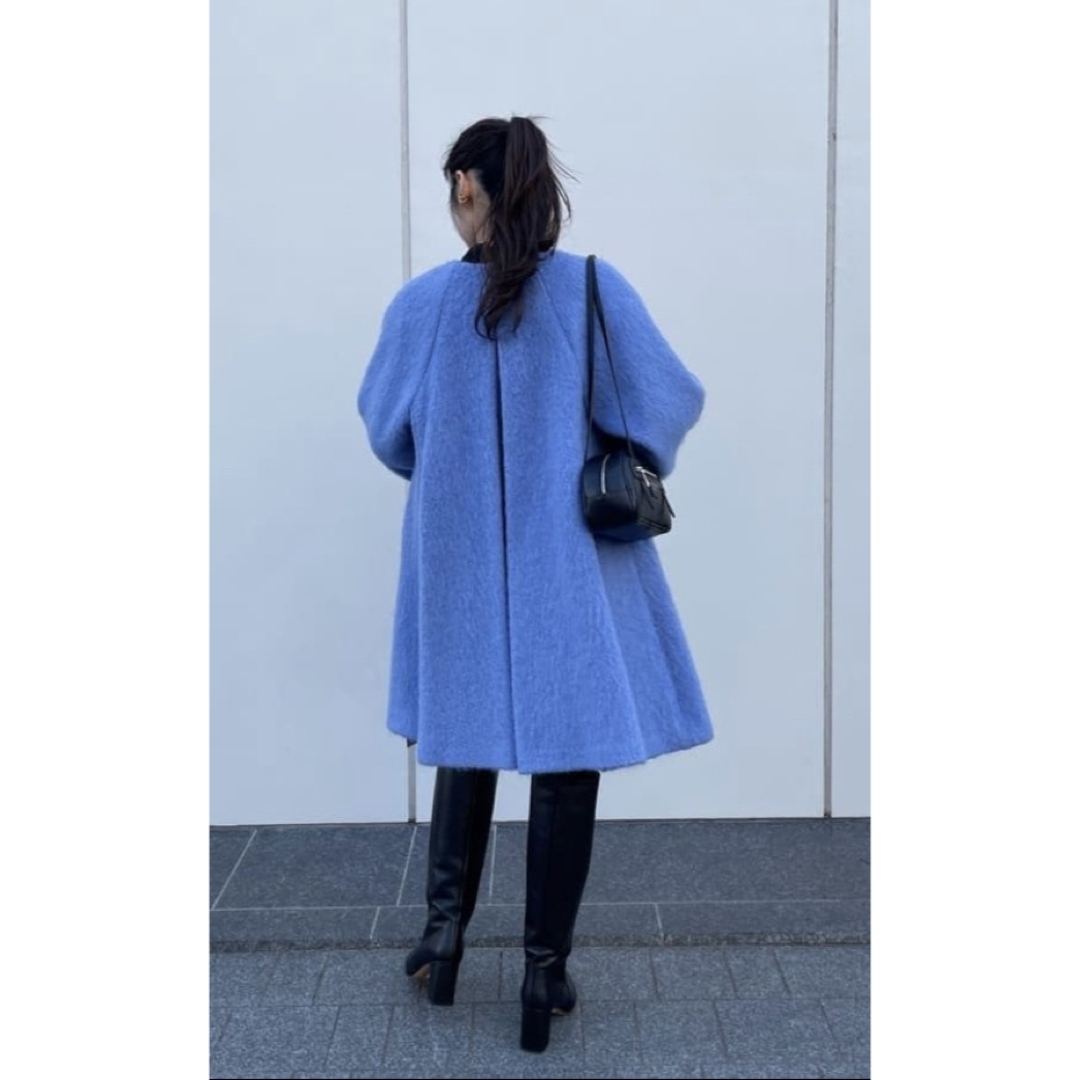 EMMEL REFINES - EMMEL REFINES＞EM ノーカラー Aライン シャギー