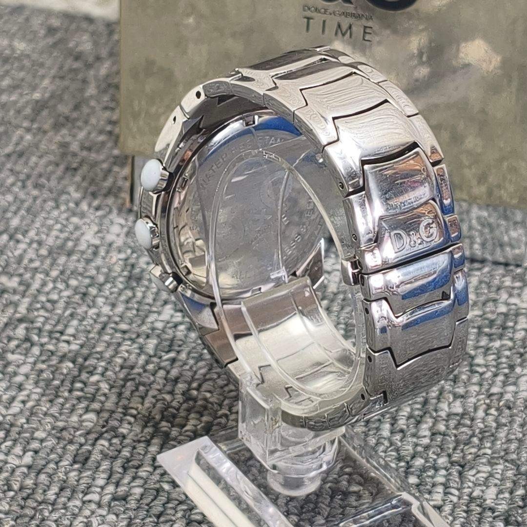 DOLCE&GABBANA - ♥️ 動作品 DOLCE&GABBANA ホワイト 時計 クロノ