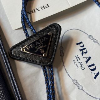 PRADA - プラダ PRADA ネクタイ ロゴ プレート 黒 ブラックの通販 by