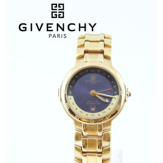GIVENCHY - 美品 ジバンシイ GIVENCHY クロノグラフ 腕時計 ゴールド