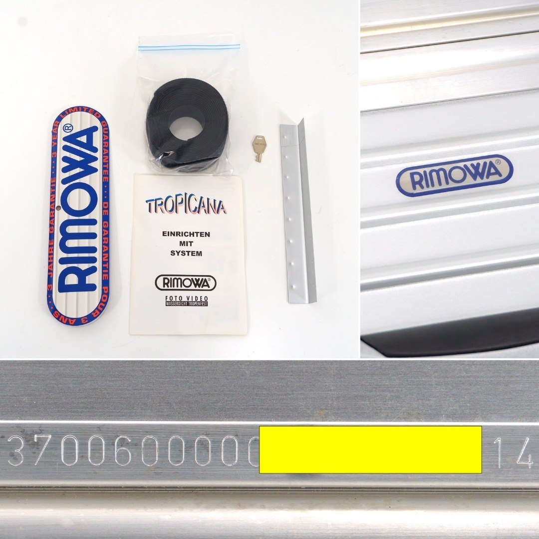 RIMOWA - 未使用 リモワ トロピカーナ 39L アルミ 青ロゴ シルバー
