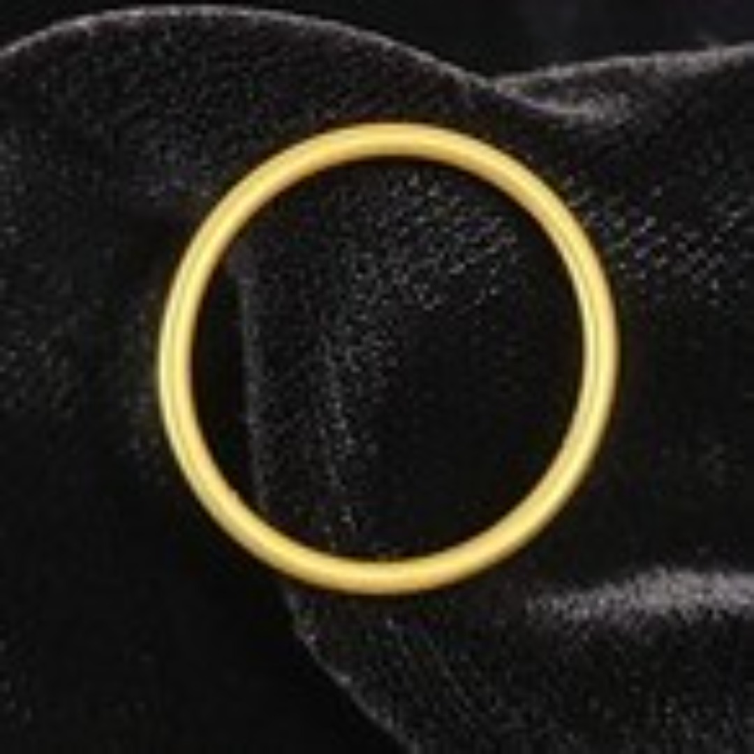 日常の美しさに！24金 K24 リング つや消し シンプル ゴールド 重ね