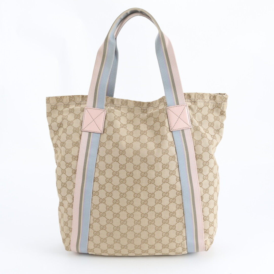 GUCCI - 美品 グッチ GGキャンバス シェリー ライン ベージュ 189669