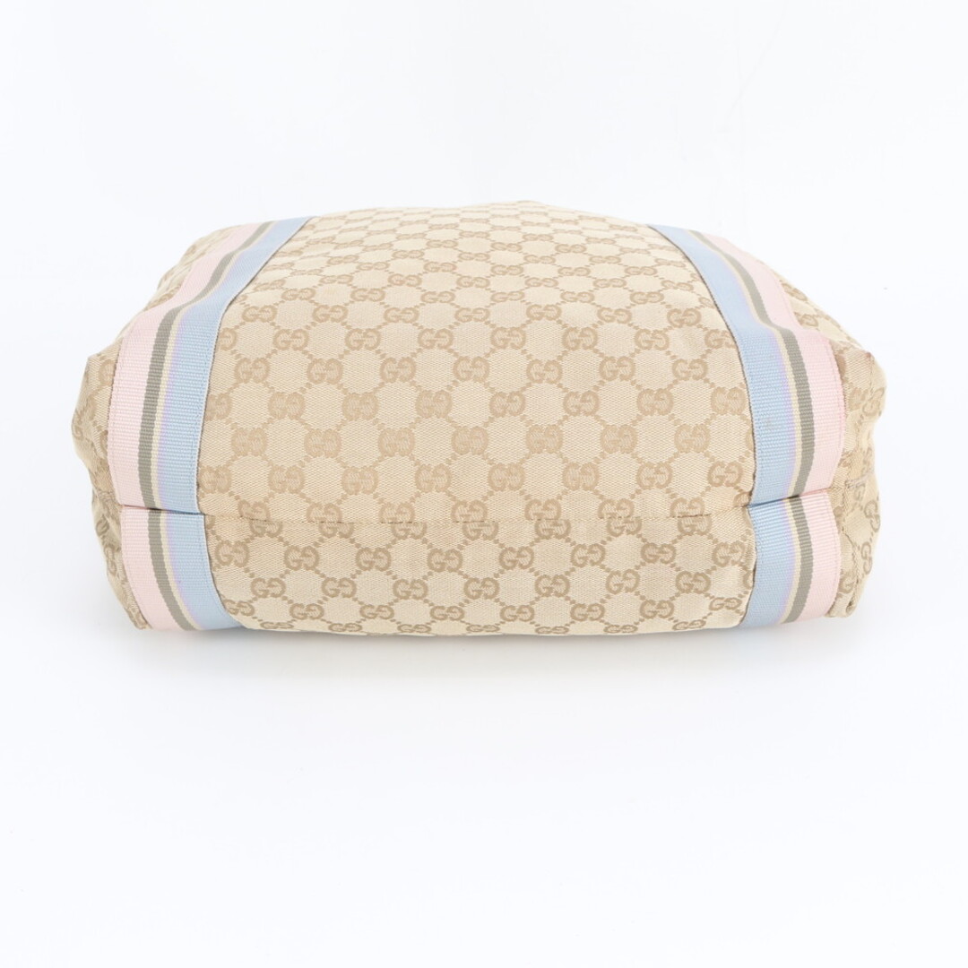 GUCCI - 美品 グッチ GGキャンバス シェリー ライン ベージュ 189669