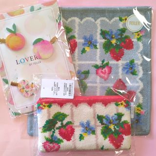 FEILER - ラブラリーバイフェイラー ストロベリードット キー＆カード