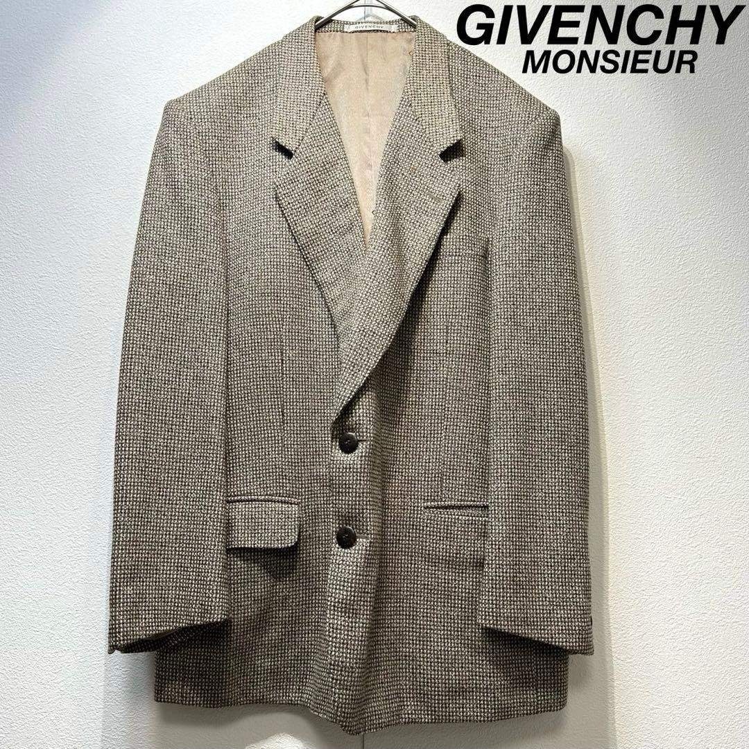 GIVENCHY - 希少 GIVENCHY 上質 ウール シルク カシミヤ テーラード