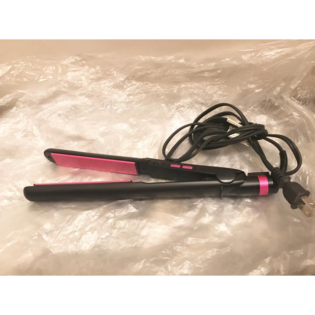 VIDALSASSOON / ヘアアイロン ストレートアイロン ピンク黒の通販 by