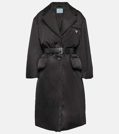 Padded Re-Nylon coat in black - Prada | Mytheresa