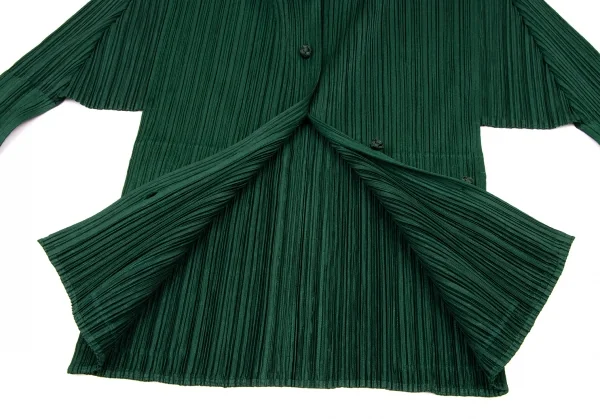 プリーツプリーズPLEATS PLEASE チャイナボタンマオカラーブラウス