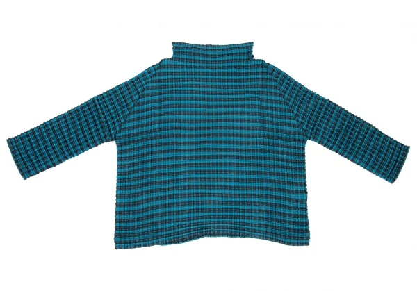 イッセイミヤケ ミーISSEY MIYAKE me チェックプリントストレッチ