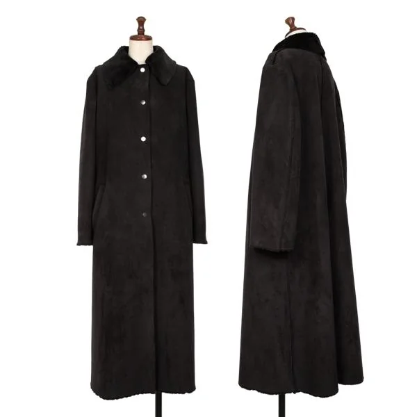 エンポリオアルマーニEMPORIO ARMANI ワイドカラーフェイクムートン