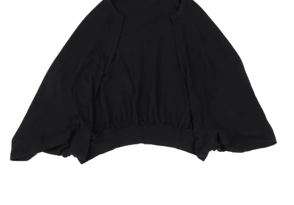 ヨウジヤマモト ノアールYohji Yamamoto NOIR 混紡変形ボタンレス