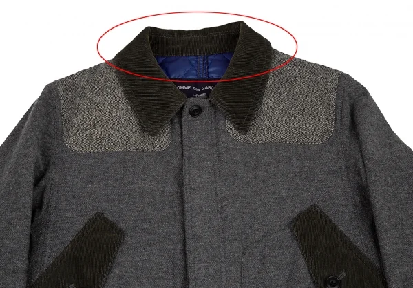 コムデギャルソン オムCOMME des GARCONS HOMME コーデュロイ切替