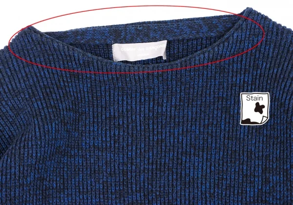 コムデギャルソンオムCOMME des GARCONS HOMME ボートネックコットン