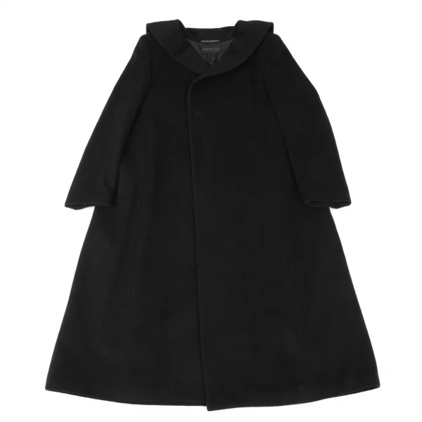 コムデギャルソンCOMME des GARCONS ウール裏花柄フックロングコート