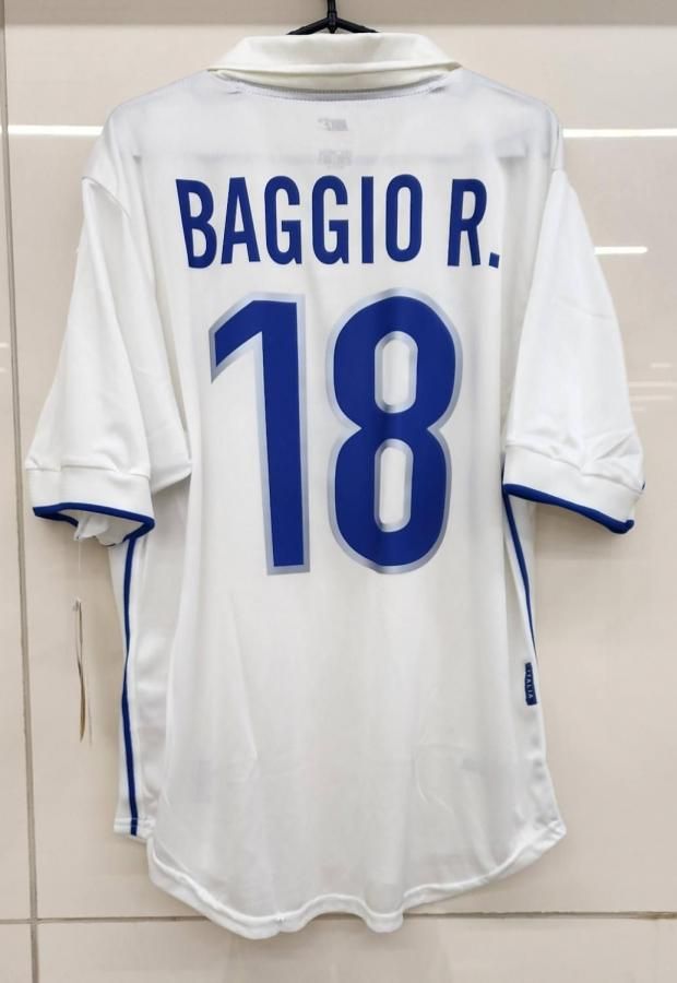 イタリア（A）1998 フランスW杯 BAGGIO R,#18 + WC 98 胸プリント。