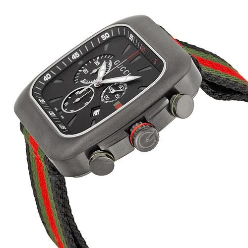 グッチ 腕時計 クーペ YA131202 ブラックダイアル×マルチカラー
