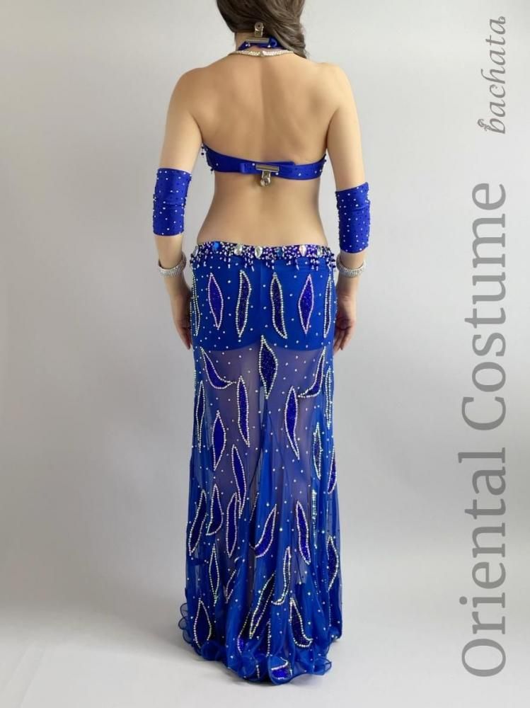 ベリーダンス衣装 Yasser ロイヤルブルー CT0291 (L-XL) オリエンタル