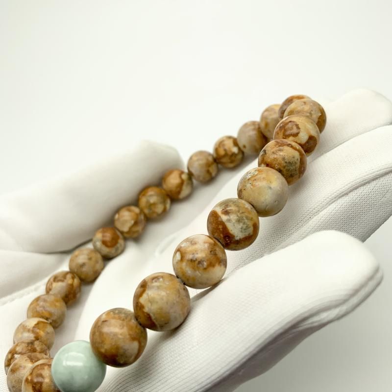 糸魚川翡翠 (青海産) 姫川薬石 ブレスレット 】 国産 天然石 糸魚川