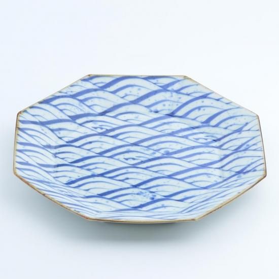 青海波 八角盛皿 | 食卓の華 - 有田焼のまるぶんオンラインストア