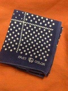 40s ポルカドット バンダナ ヴィンテージ エレファント 象 下向き 1940