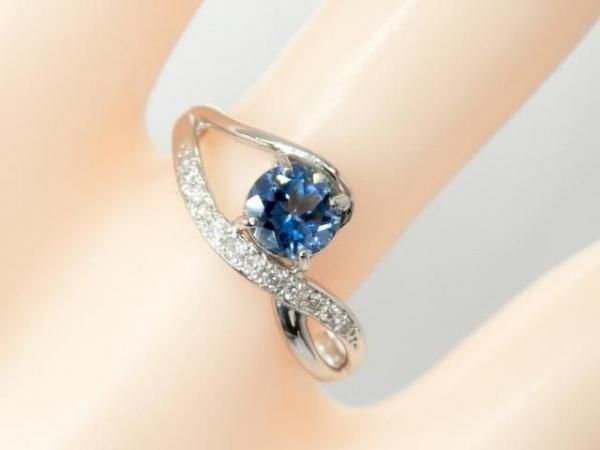 サンタマリアアクアマリン ダイヤモンドリング AQ 0.515ct D 0.08ct