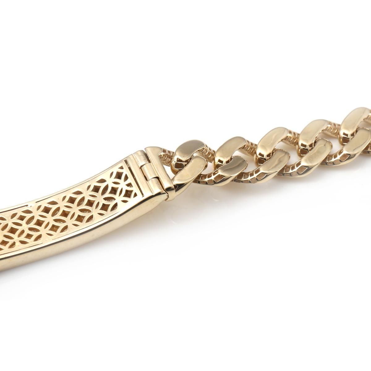 10K イエローゴールド マイアミブレスレット 幅9mm 20cm - AVALANCHE