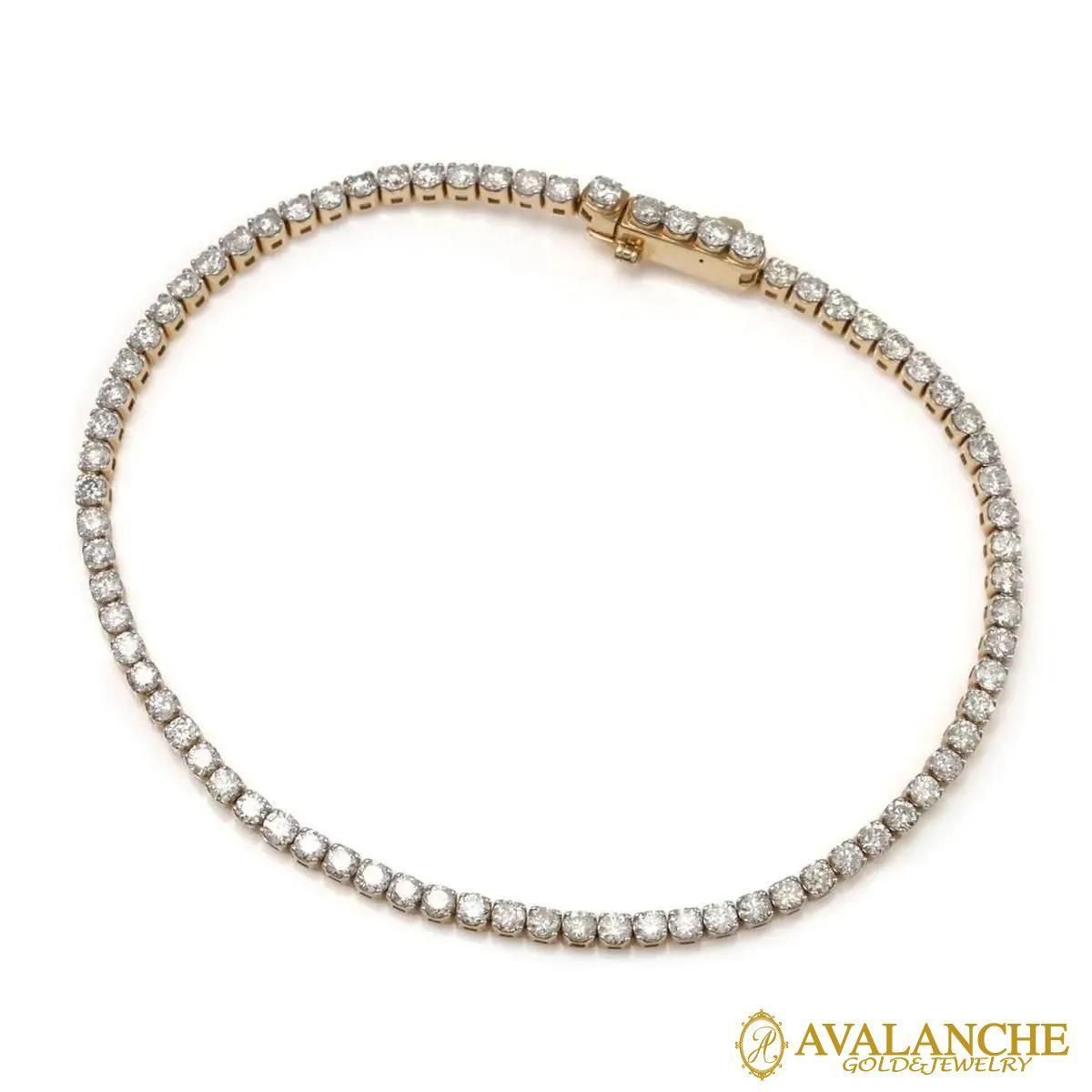 F*r様 ヴィンテージラインストーン テニスブレスレット ゴールドトーン