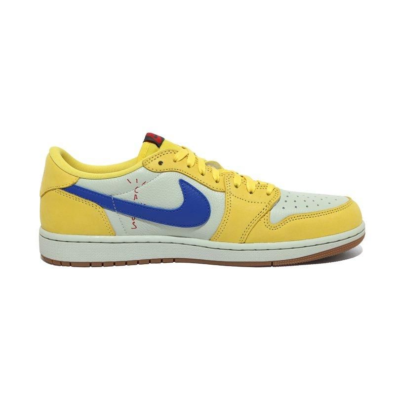 TRAVIS SCOTT × NIKE WMNS AIR JORDAN 1 LOW CANARY - NEWEST OFFICIAL