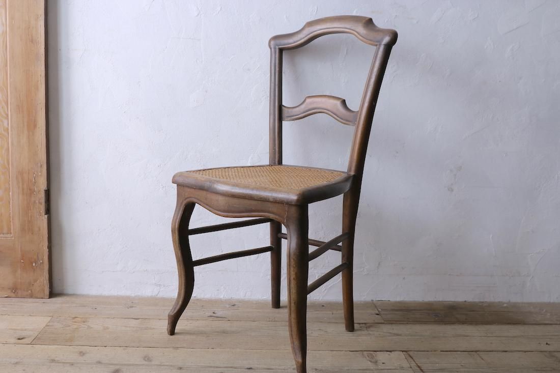 フランスアンティークチェア/ケーン編座面/籐/ルイ・フィリップ様式